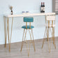 Table de pub rectangulaire moderne en bois massif, hauteur de bar, pour salon