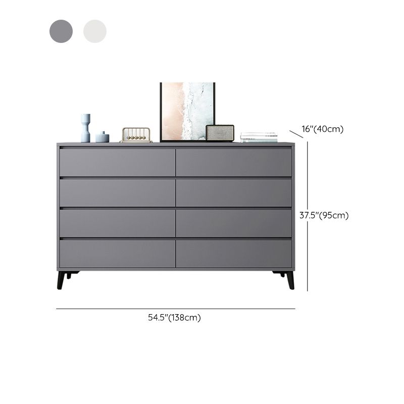 Cofre de almacenamiento de madera fabricado con cómoda moderna de 15,6 pulgadas W