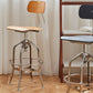 Industrial Metal Bar Stools Swivel Adjustable Height Bar Stool with Footrest Clearhalo 'Bar Furniture' 'Bar Stools' 'bar_stools' 'furn' 'furn_bar_stools' 'Furniture' 'Kitchen & Dining Furniture' 1200x1200_0780b970-178f-4601-89c9-9b00c1976475