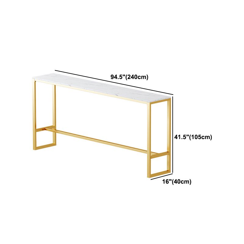 Glam Style 1/2/3 Pieces Bar Table Set Rectangle Bar Table with High Stools for Kitchen Clearhalo 'Bar Furniture' 'furn' 'furn_home_bar_bar_sets' 'Furniture' 'Home Bars & Bar Sets' 'home_bar_bar_sets' 'Kitchen & Dining Furniture' 1200x1200_0781bee2-a5cb-40f6-a422-5bcbec369329