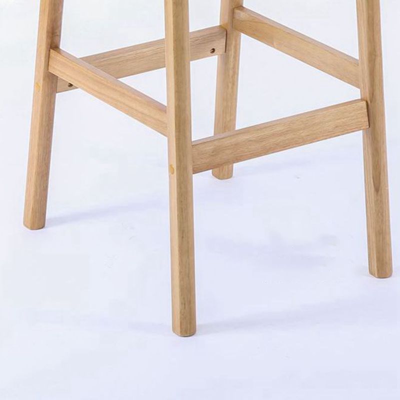 Modern Armless Backrest Counter Stool Wood Cafe Bar Stool with Cushion Clearhalo 'Bar Furniture' 'Bar Stools' 'bar_stools' 'furn' 'furn_bar_stools' 'furniture_bar_stools' 'Kitchen & Dining Furniture' 'kitchen&dining_furn' 'kitchen' 'kitchen_furn' Furniture' 1200x1200_0781c901-bec2-4e7a-ae0f-cbbf4b521828