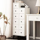 Modern Wooden Lingerie Chest Bedside Vertical Storage Chest in White and Brown Clearhalo 'Bedroom Furniture' 'Dressers & Chests' 'dressers_chests' 'furn' 'furn_dressers_chests' 'Furniture' 1200x1200_078416ff-5908-412f-9e0e-b413f58cef6a