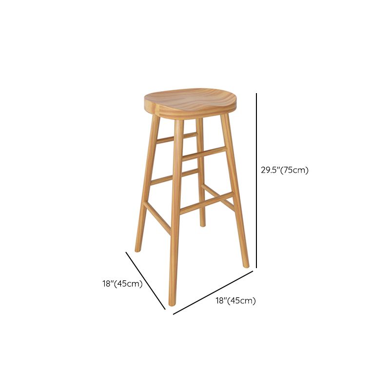 Rectangle Bar Pub Table Set 1/4 Pcs Solid Wood Bar Table and Backless Stools Clearhalo 'Bar Furniture' 'furn' 'furn_home_bar_bar_sets' 'Furniture' 'Home Bars & Bar Sets' 'home_bar_bar_sets' 'Kitchen & Dining Furniture' 1200x1200_078438ac-f242-4aef-808d-1690c0af09c4