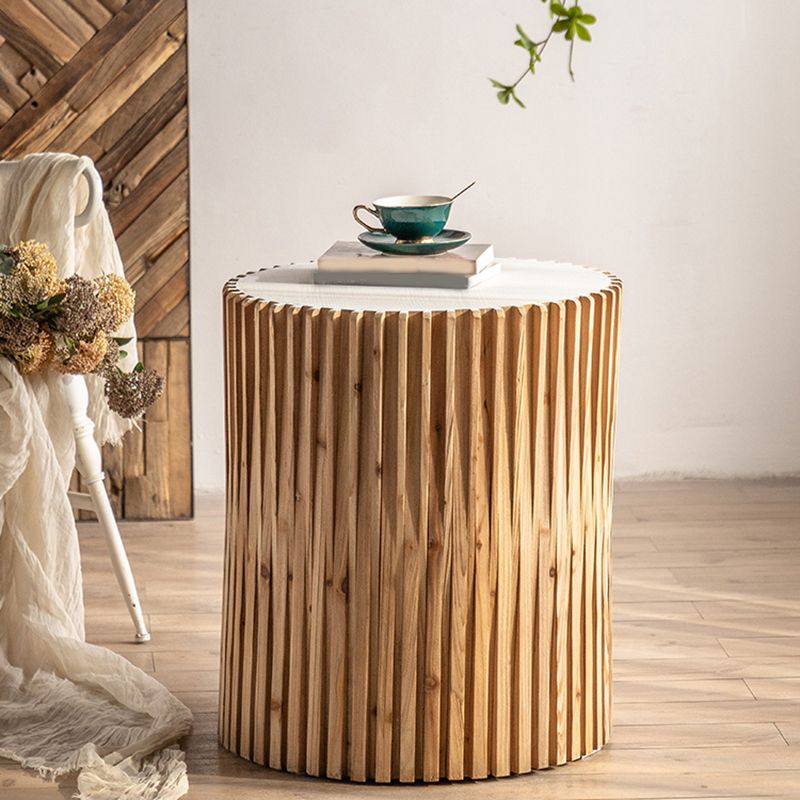 Modernistic Round Solid Wood Side Table Rustic Tree Stump Side End Snack Table Clearhalo 'Coffee & Accent Tables' 'End & Side Tables' 'end_side_tables' 'furn' 'furn_end_side_tables' 'Furniture' 'Living Room Furniture' 1200x1200_0785cea4-5c08-48cb-8344-233ae10fda09