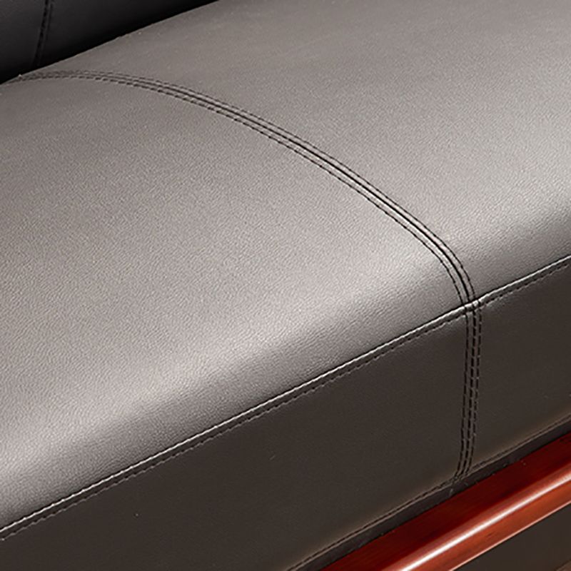 Traditional Sewn Pillow Back Sofa 35.43"High Rolled Arm Sofa, Black Clearhalo 'furn' 'furn_sofas' 'Furniture' 'furniture_sofas' 'kitchen' 'kitchen_sofas' 'Living Room Furniture' 'Sofa' 'sofas' 1200x1200_07864906-4369-491e-a93d-2229930894ac