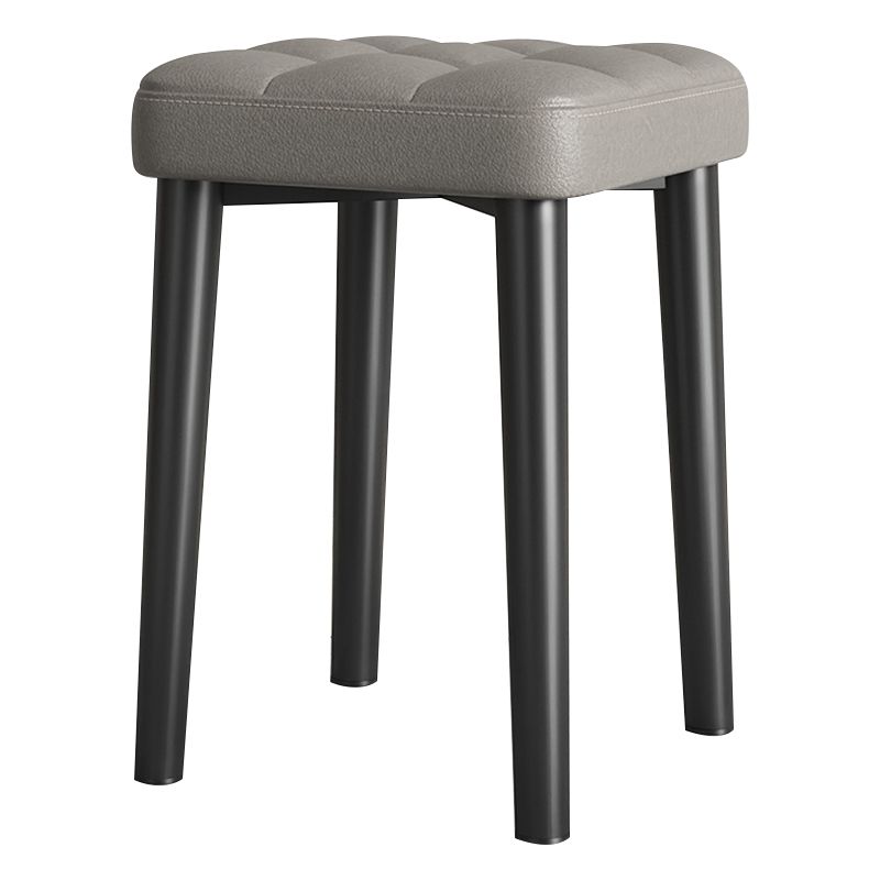 Moderner PU Leder Boucle Pouf Plattenquadrat