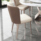 Dining Room Upholstered Armless Chair Home Metal Legs Dining Chair Clearhalo 'Dining Chairs' 'Dining Tables & Seating' 'dining_chair' 'furn' 'furn_dining_chair' 'Furniture' 'Kitchen & Dining Furniture' 1200x1200_07879363-049b-4c7e-b9a5-3a49dcf5a81a