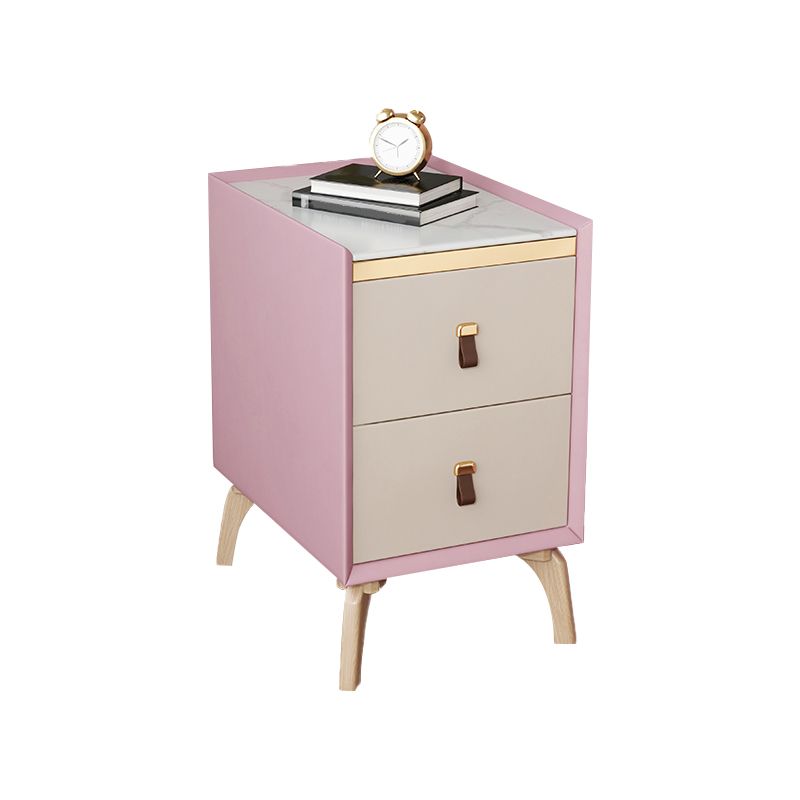 Contemporary Night Table Solid Wood Bed Nightstand with 2 Drawers Clearhalo 'Bedroom Furniture' 'furn' 'furn_night_stand' 'Furniture' 'night_stand' 'Nightstands' 1200x1200_078963f1-459e-42bf-a036-8396822016d0