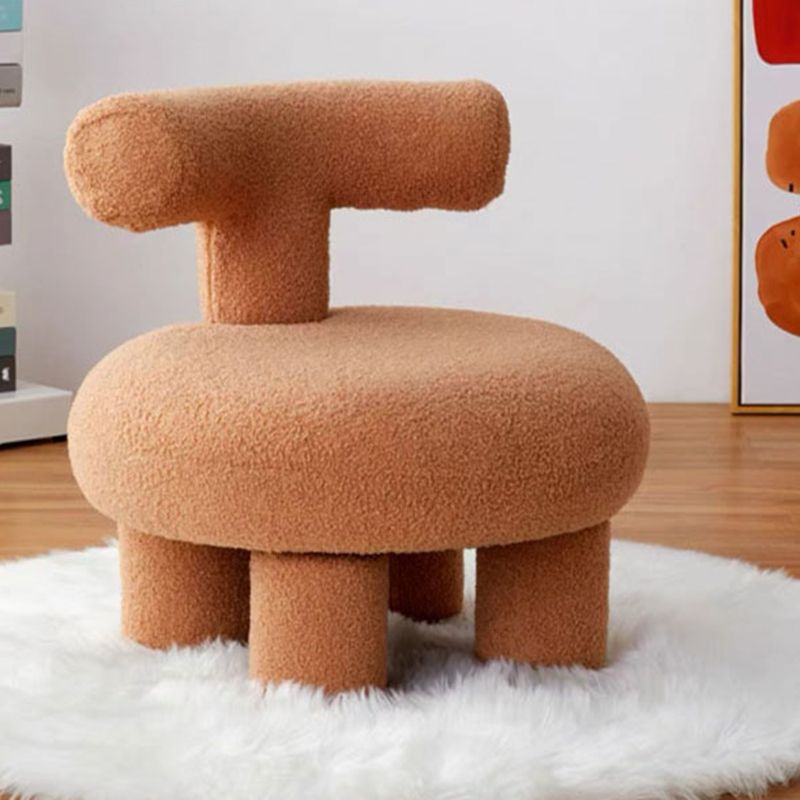 Wool Blend Armless Chair Armless Parsons Chair with Basic Four Leg for Bedroom Clearhalo 'Accent Chairs' 'accent_chairs' 'Chairs & Seating' 'furn' 'furn_accent_chairs' 'Furniture' 'Living Room Furniture' 1200x1200_0789e5fc-3976-448f-abe4-79438edce2d8