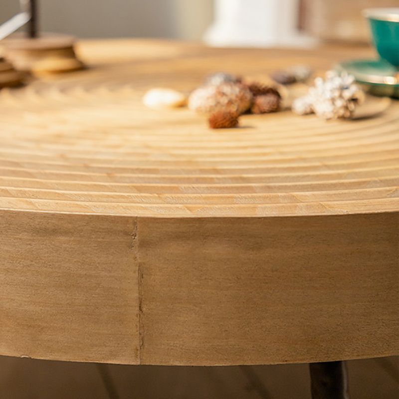 Rustic Style Coffee Cocktail Table 3 Legs Wooden Round Coffee Table Clearhalo 'Coffee & Accent Tables' 'Coffee Tables' 'coffee_tables' 'furn' 'furn_coffee_tables' 'Furniture' 'Living Room Furniture' 1200x1200_078a4431-ee3e-474d-9ae0-4275f2f9d873