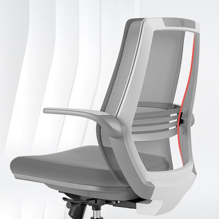 Mesh Mid Back Desk stoel Hedendaagse verstelbare wapenstoel stoel