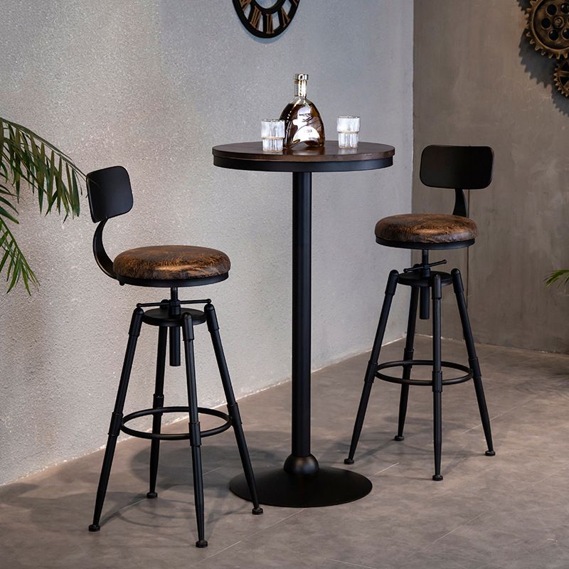 Industrial Adjustable Height Footrest Iron Bar Stool 27.55" Kitchen Stool with Black Legs Clearhalo 'Bar Furniture' 'Bar Stools' 'bar_stools' 'furn' 'furn_bar_stools' 'furniture_bar_stools' 'Kitchen & Dining Furniture' 'kitchen&dining_furn' 'kitchen' 'kitchen_furn' Furniture' 1200x1200_078c84c1-c687-4e48-ae34-29e9eb1b49cb