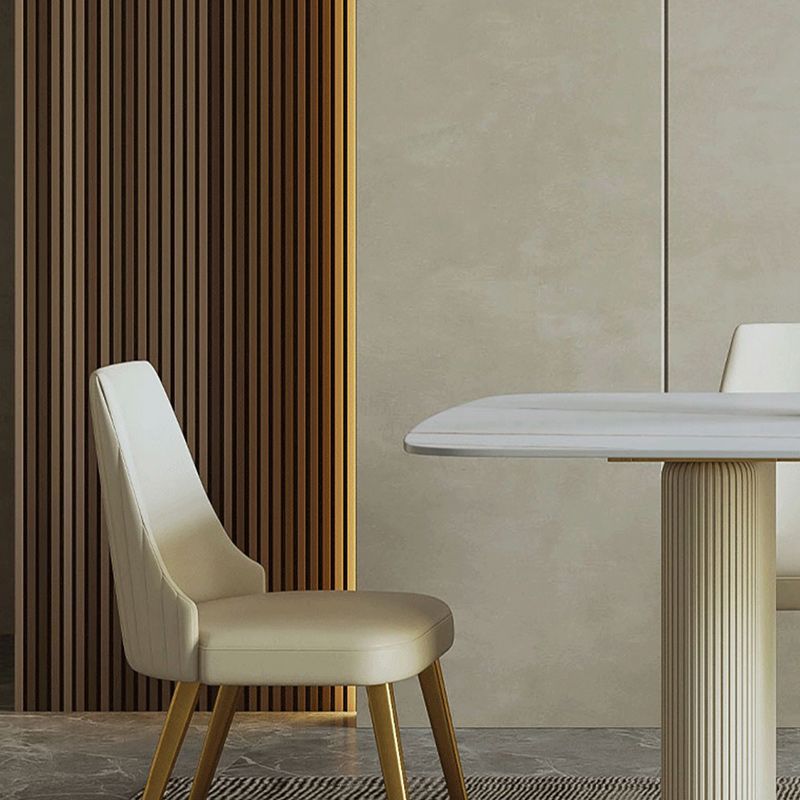 1/2/5/7 Pieces Dining Set Glam Style Rectangle Sintered Stone Dining Table Set Clearhalo 'Dining Room Sets' 'Dining Tables & Seating' 'dining_room_set' 'furn' 'furn_dining_room_set' 'Furniture' 'furniture_dining_room_set' 'Kitchen & Dining Furniture' 'kitchen&dining_furn' 'kitchen' 1200x1200_078ca3c0-ec71-468e-85ce-b43dd0bde18d