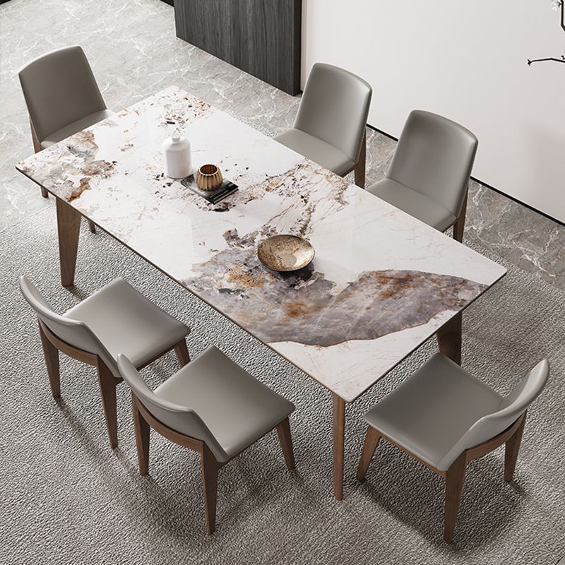 Rectangle Sintered Stone Table for Restaurant Medieval Modern Table with 4 Legs Clearhalo 'Dining Tables & Seating' 'Dining Tables' 'dining_table' 'furn' 'furn_dining_table' 'Furniture' 'furniture_dining_table' 'Kitchen & Dining Furniture' 'kitchen' 'kitchen_dining_table' 1200x1200_078d1b97-f2d6-49fc-bd1b-23fa40072243