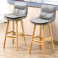 Leather Bucket Bar Stool Low Back Modern Indoor Counter Stool with Wood Legs Clearhalo 'Bar Furniture' 'Bar Stools' 'bar_stools' 'furn' 'furn_bar_stools' 'furniture_bar_stools' 'Kitchen & Dining Furniture' 'kitchen&dining_furn' 'kitchen' 'kitchen_furn' Furniture' 1200x1200_078eb08a-cf7e-4e41-82e6-5d707bfe501a