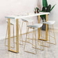 Glam Wood Counter Table with Rectangle Table Top Sled Table - 41.3" H Clearhalo 'Bar Furniture' 'Bar Tables' 'bar_tables' 'furn' 'furn_bar_tables' 'Furniture' 'furniture_bar_tables' 'Kitchen & Dining Furniture' 1200x1200_078ee939-1ae4-4686-a8df-a3b22fef6088