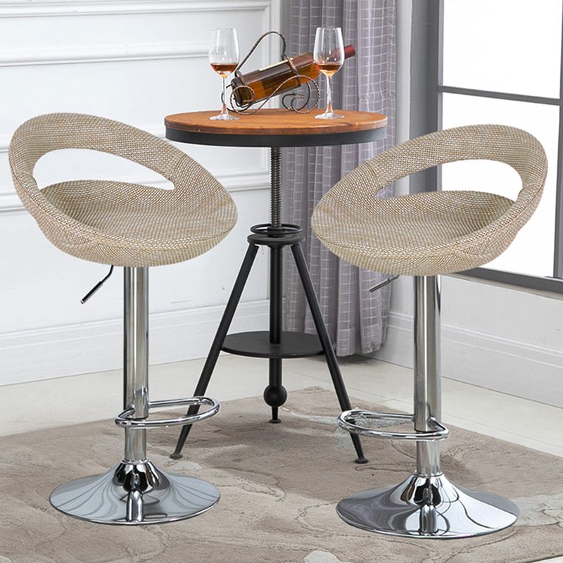 Contemporary Adjustable Height Bar Stool Indoor Bar Stool with Low Back Clearhalo 'Bar Furniture' 'Bar Stools' 'bar_stools' 'furn' 'furn_bar_stools' 'furniture_bar_stools' 'Kitchen & Dining Furniture' 'kitchen&dining_furn' 'kitchen' 'kitchen_furn' Furniture' 1200x1200_07915d47-cb34-45e7-8e81-357b9d65604c