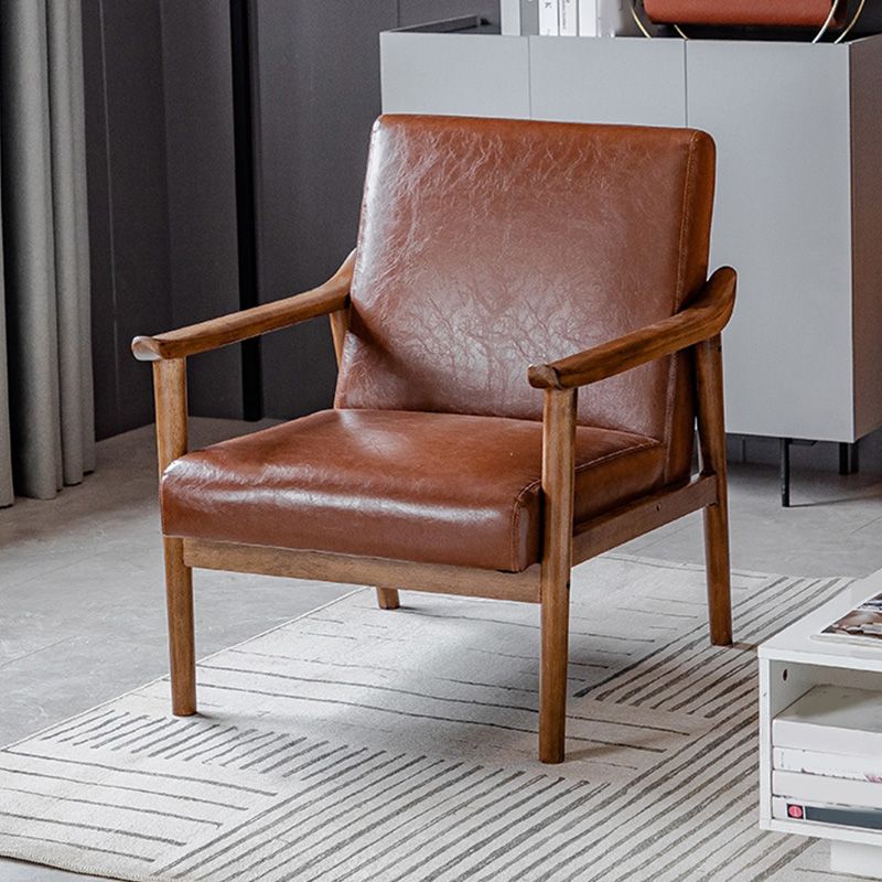 Solid Wood Side Chair Stain Resistant Lounge Chair for Living Room Clearhalo 'Accent Chairs' 'accent_chairs' 'Chairs & Seating' 'furn' 'furn_accent_chairs' 'Furniture' 'Living Room Furniture' 1200x1200_0795034d-d3df-4e36-9600-95a561dc2daa