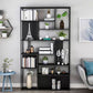 Metal Etagere Bookcase Modern Open Back Bookshelf for Home Office Clearhalo 'Bookcases' 'furn' 'furn_bookcases' 'Furniture' 'furniture_bookcases' 'Office Furniture' 1200x1200_0795c1c0-5059-496b-9301-8e6fc2a9bb10