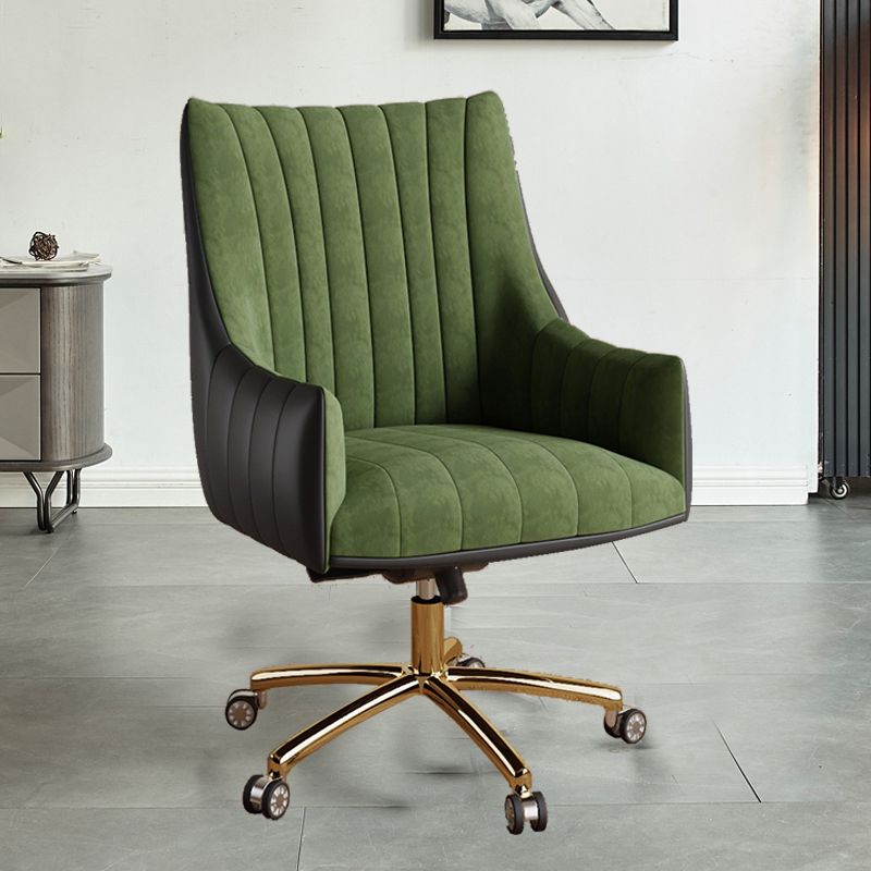 Chaise pivotante moderne chaise de bureau de hauteur de siège réglable sans bras avec roues