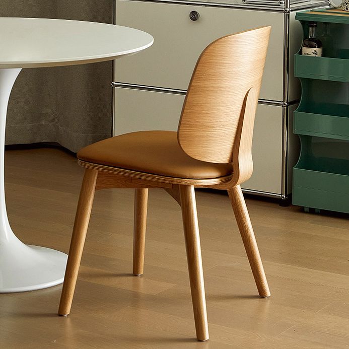 Solid Wood Side Chair Modern Low Back Indoor Dining Chair for Home Clearhalo 'Dining Chairs' 'Dining Tables & Seating' 'dining_chair' 'furn' 'furn_dining_chair' 'Furniture' 'Kitchen & Dining Furniture' 1200x1200_0796da31-3ea2-4485-aacd-8b7bc84e1763
