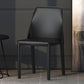 Chaise de salle à manger en cuir de cuisine moderne, chaise Parsons en finition mate pour la maison