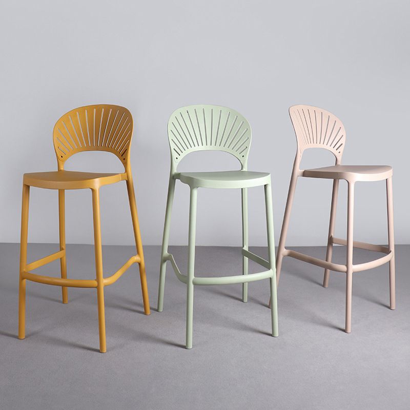 Nordic Style Plastic Stackable Bar Stools for Home Use Armless Low Back Stools Clearhalo 'Bar Furniture' 'Bar Stools' 'bar_stools' 'furn' 'furn_bar_stools' 'furniture_bar_stools' 'Kitchen & Dining Furniture' 'kitchen&dining_furn' 'kitchen' 'kitchen_furn' Furniture' 1200x1200_0798e777-cdcc-435d-818c-4e7baeff1f53