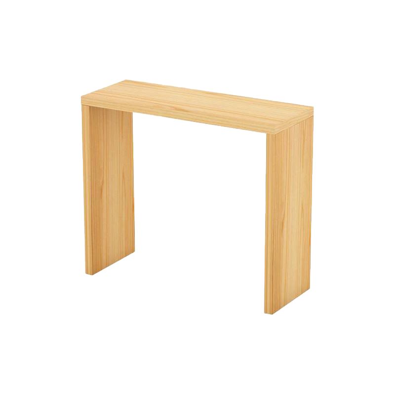 Moderne rechthoek vaste houten staaftafel Set 1/5/9 stukken tegen tafel met rugloze krukken