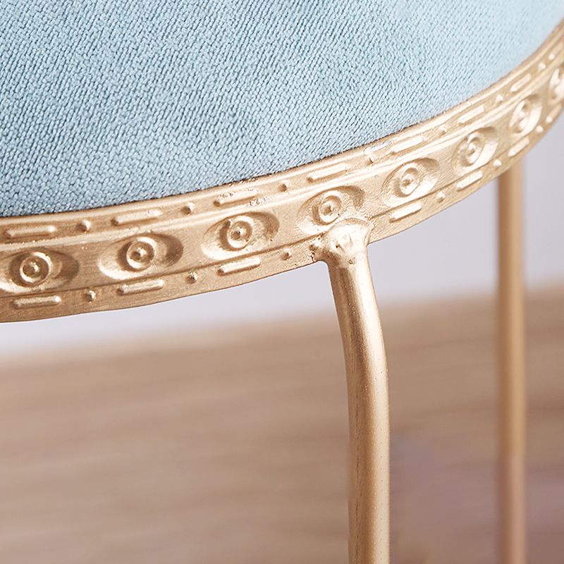 Modern Standard Round Whole Colored Velvet Metal Frame Fade Resistant Ottoman Clearhalo 'furn' 'furn_ottomans_poufs' 'Furniture' 'Living Room Furniture' 'Ottomans & Poufs' 'ottomans_poufs' 1200x1200_079c74cd-6003-4fa2-af68-0772822ba279