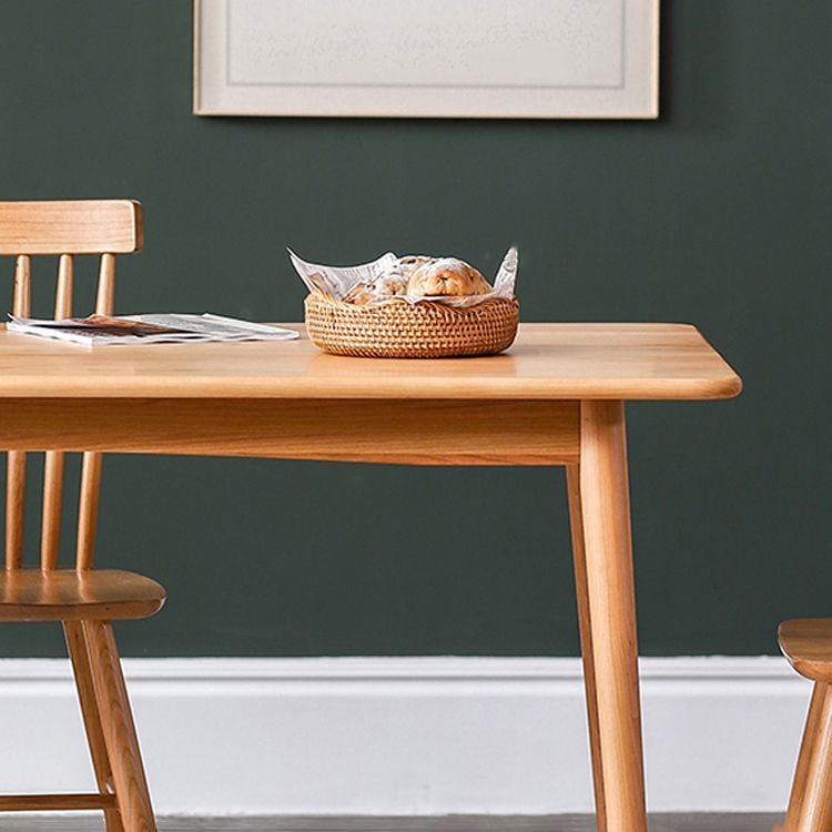 Solid Wood Rectangle Dining Table in Nature Contemporary Kitchen Wood Table with 4 Legs Clearhalo ' dining_table' 'Dining Tables & Seating' 'Dining Tables' 'furn' 'furn_dining_table' 'Furniture' 'furniture_dining_table' 'Kitchen & Dining Furniture' 'kitchen&dining_furn' 'kitchen' 'kitchen_dining_table' 1200x1200_079d124e-6bdc-4bb6-aa88-31af209964d3