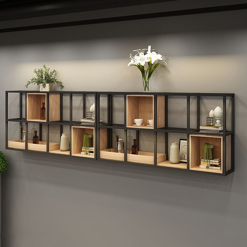 Wooden Wall Mounted Bookshelf Floating Industrial Bookcase with Shelves Clearhalo 'Bookcases' 'furn' 'furn_bookcases' 'Furniture' 'Office Furniture' 1200x1200_079d3615-4c37-4fda-bcde-8a7240d6164b