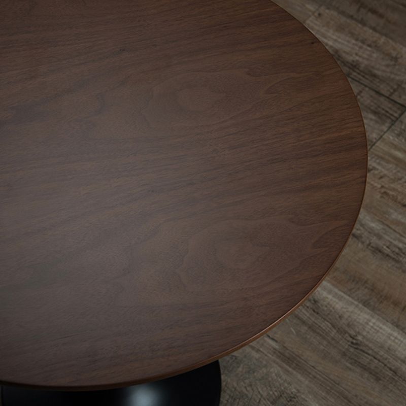 Pedestal Base Design Cocktail Table Round Coffee Table Made of Solid Wood Clearhalo 'Coffee & Accent Tables' 'End & Side Tables' 'end_side_table' 'end_side_tables' 'furn' 'furn_end_side_tables' 'Furniture' 'furniture_end_side_table' 'Living Room Furniture' 1200x1200_079e04ec-4aa3-4af2-8b32-e49cbef22725