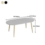 Modern Oval Dinette Table White Home Kitchen Dinner Stone Top 4-foot Resin Table Clearhalo 'Dining Tables & Seating' 'Dining Tables' 'dining_table' 'furn' 'furn_dining_table' 'Furniture' 'furniture_dining_table' 'Kitchen & Dining Furniture' 1200x1200_079fd964-b4b1-4916-bd7d-8054a84b2b5f