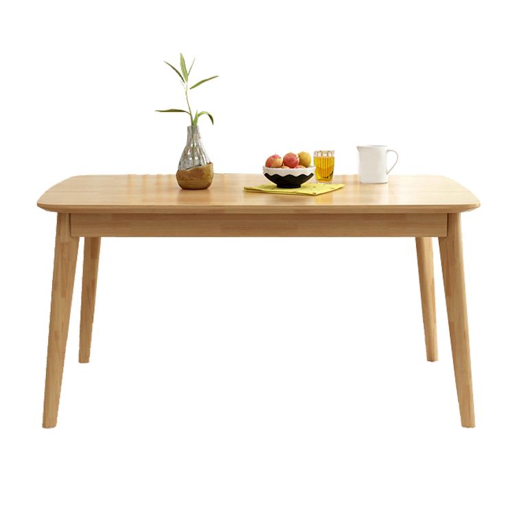 Industrial Rubber Wood Dining Table Rectangle Kitchen Table with 4 Legs Clearhalo ' dining_table' 'Dining Tables & Seating' 'Dining Tables' 'furn' 'furn_dining_table' 'Furniture' 'furniture_dining_table' 'Kitchen & Dining Furniture' 'kitchen&dining_furn' 'kitchen' 'kitchen_dining_table' 1200x1200_07a14bb8-5137-40b8-b39d-3b7555d13a73