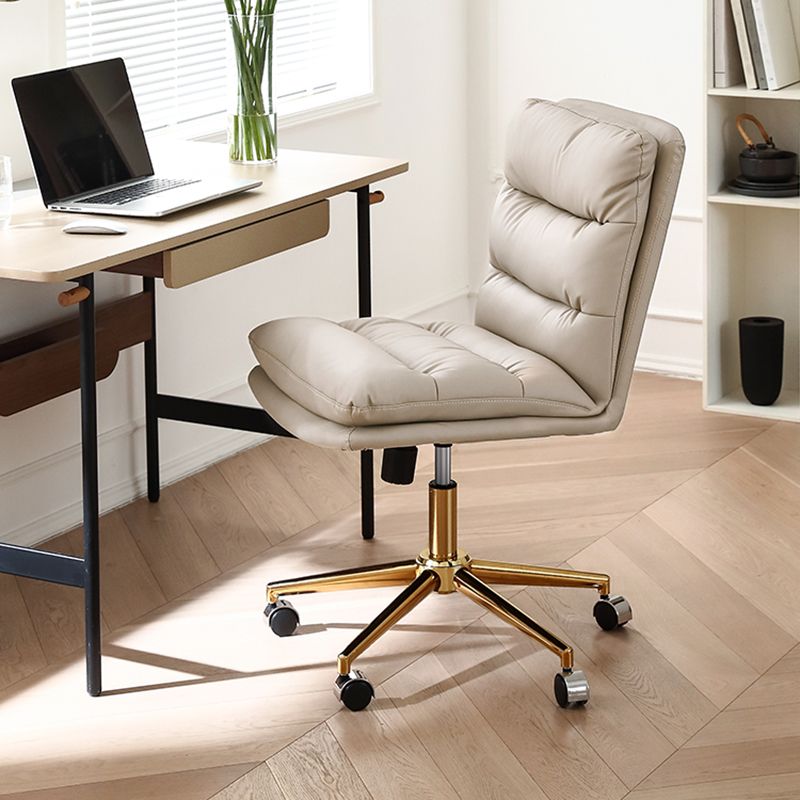 Chaise de bureau moderne chaise pivotante de hauteur de siège réglable sans bras sans bras