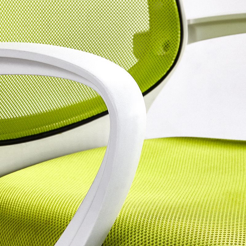 Contemporary Arm Chair Green Fixed Arms Adjustable Seat Height Office Chair Clearhalo 'furn' 'furn_office_chair' 'Furniture' 'Office Chairs' 'Office Furniture' 'office_chair' 1200x1200_07a27084-c4a5-47a5-adb2-5275e4f86921