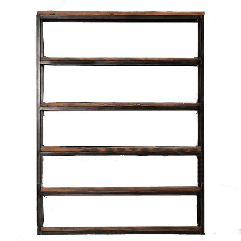 Wooden Etagere Bookcase Industrial Open Back Bookshelf with Shelves Clearhalo 'Bookcases' 'furn' 'furn_bookcases' 'Furniture' 'Office Furniture' 1200x1200_07a65074-0cab-4c59-afd7-51d80e9fcde1