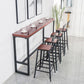 Solid Wood Bar Table Industrial Brown Dining Table for Kitchen Use Clearhalo 'Bar Furniture' 'Bar Tables' 'bar_tables' 'furn' 'furn_bar_tables' 'Furniture' 'Kitchen & Dining Furniture' 1200x1200_07a6f5e1-f3c7-4855-948d-df10437175bf