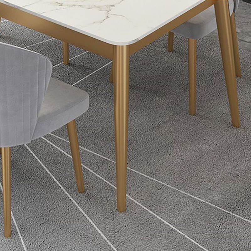 Mesa de comedor de lujo tradicional Mesa de piedra sinterizada para el hogar