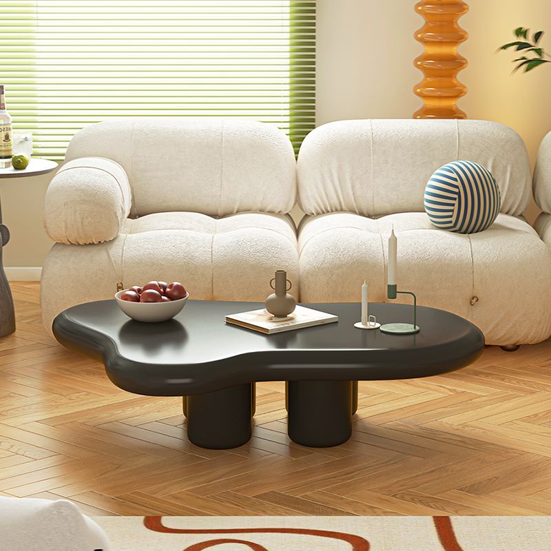 Scandinavian Solid Wood Coffee Cocktail Table 4 Legs Coffee Table Clearhalo 'Coffee & Accent Tables' 'Coffee Tables' 'coffee_tables' 'furn' 'furn_coffee_tables' 'Furniture' 'Living Room Furniture' 1200x1200_07a98432-f1ef-4f56-8258-c19563cc20ef