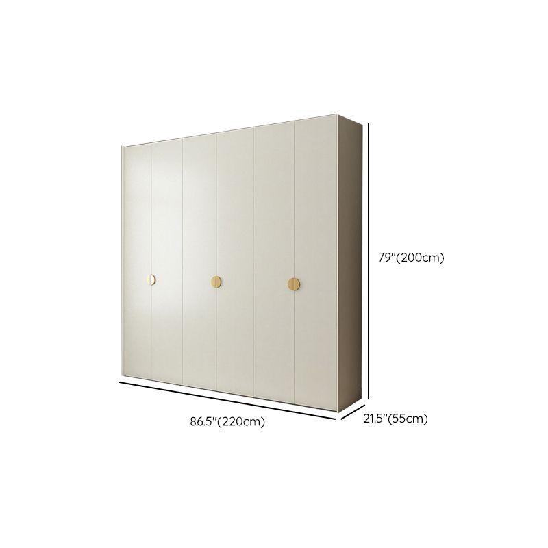 Engineered Wood Wardrobe Cabinet Modern Wardrobe Closet with Shelves for Home Clearhalo 'Armoires & Wardrobes' 'armoires_wardrobes' 'Bedroom Furniture' 'furn' 'furn_armoires_wardrobes' 'Furniture' 1200x1200_07aaef41-450c-44b8-b6b0-f4571209d027