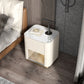 Contemporary Stone Top 1-Drawer, 1 Shelf Nightstand 21.65" Tall Nightstand Clearhalo 'Bedroom Furniture' 'furn' 'furn_night_stand' 'Furniture' 'night_stand' 'Nightstands' 1200x1200_07ab1789-d5b5-44a8-a2c6-ea73181b2fea