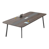 Modern Manufactured Wood Office Desk Rectangular Desk with Metal Legs Clearhalo 'furn' 'furn_office_desk' 'Furniture' 'Office Desks' 'Office Furniture' 'office_desk' 1200x1200_07abeb5e-3a9e-4847-9a27-4f7b54031d4d