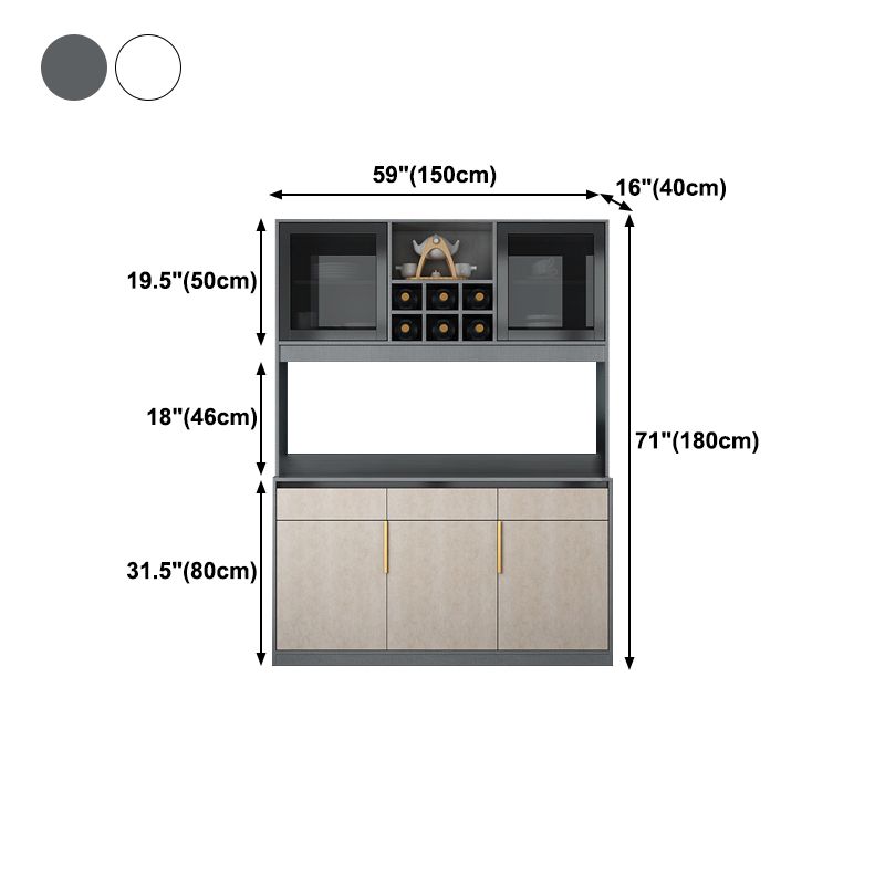 Bougard de salon en bois crédinza moderne avec rangement et tiroir