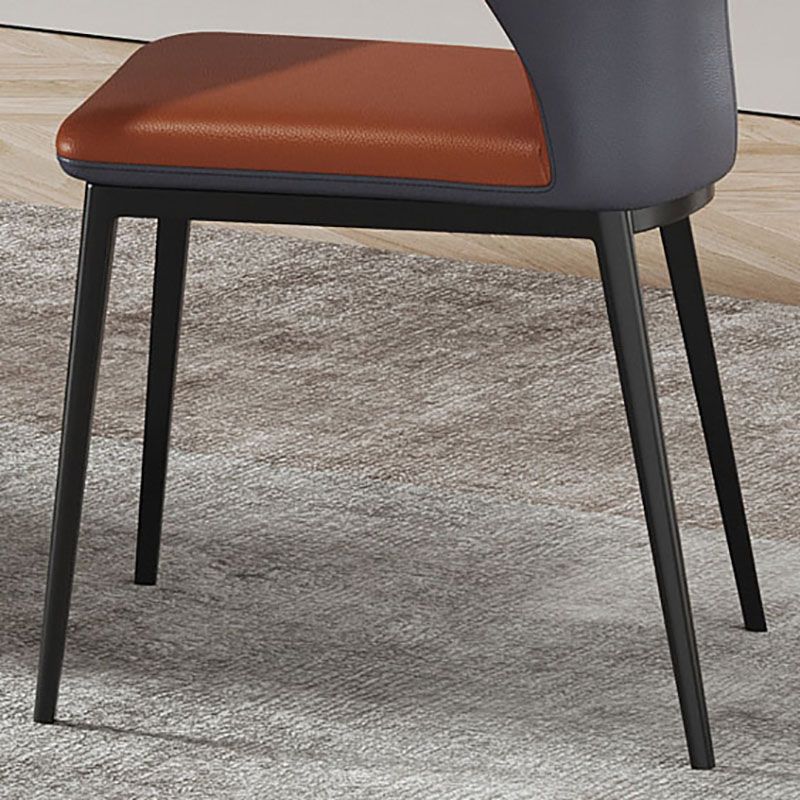 Modern Style Wingback Chairs Leather Dining Chairs for Kitchen Clearhalo ' kitchen&dining_furn' 'Dining Chairs' 'Dining Tables & Seating' 'dining_chair' 'furn' 'furn_dining_chair' 'Furniture' 'furniture_dining_chair' 'Kitchen & Dining Furniture' 'kitchen' 1200x1200_07ad9ebd-3988-4124-a97a-1866ed0494a9