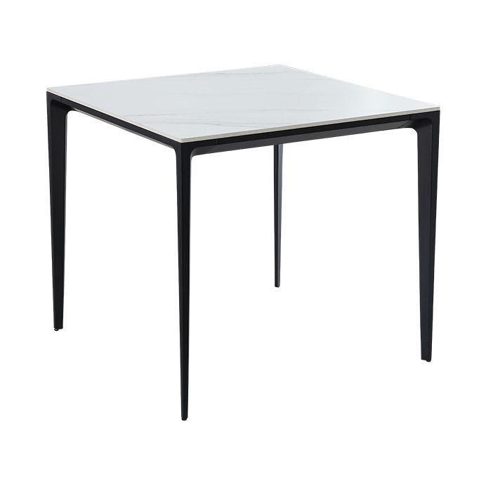Square Shape Sintered Stone Dining Table Industrial 4 Legs Table for Dining Room Clearhalo ' dining_table' 'Dining Tables & Seating' 'Dining Tables' 'furn' 'furn_dining_table' 'Furniture' 'furniture_dining_table' 'Kitchen & Dining Furniture' 'kitchen&dining_furn' 'kitchen' 'kitchen_dining_table' 1200x1200_07ae6acc-0c41-4cd4-93a1-83f73f61c7f5