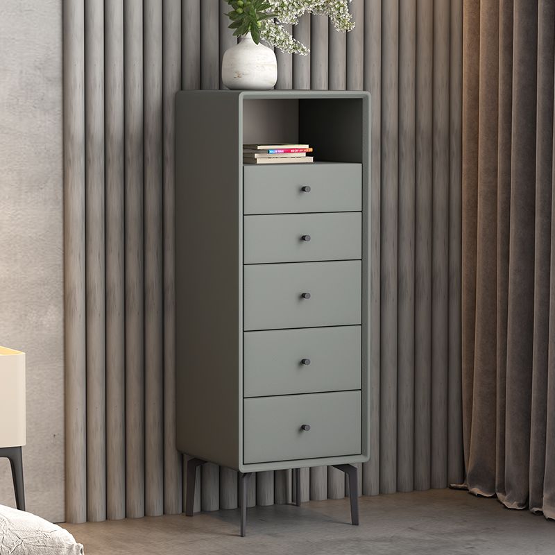 Cómoda de lencería con patas de metal, cómoda contemporánea con cajones para dormitorio