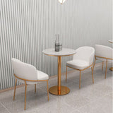 Dining Room Metal Scandinavian Dining Chair Wingback Cushioned Armless Chair Clearhalo ' kitchen&dining_furn' 'Dining Chairs' 'Dining Tables & Seating' 'dining_chair' 'furn' 'furn_dining_chair' 'Furniture' 'furniture_dining_chair' 'Kitchen & Dining Furniture' 'kitchen' 1200x1200_07af89a3-088e-4151-810f-d1e5190e6f97