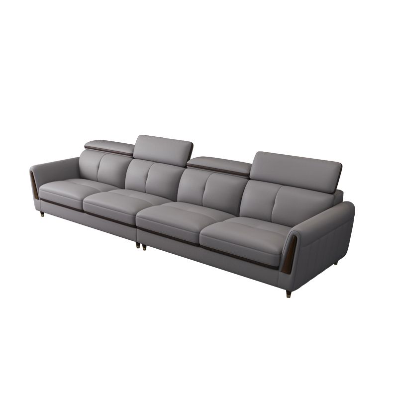 Sofá de cuero de cuero de cuero de cuero de manchas escandinavo resistente a las manchas