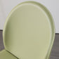 Orange and Green Dining Chairs Modern Faux Leather Armless Dining Side Chair
